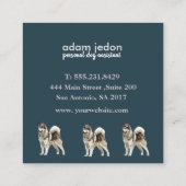 Dog Assistant Square Visitekaartje (Achterkant)