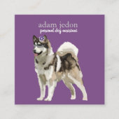 Dog Assistant Square Visitekaartje (Voorkant)