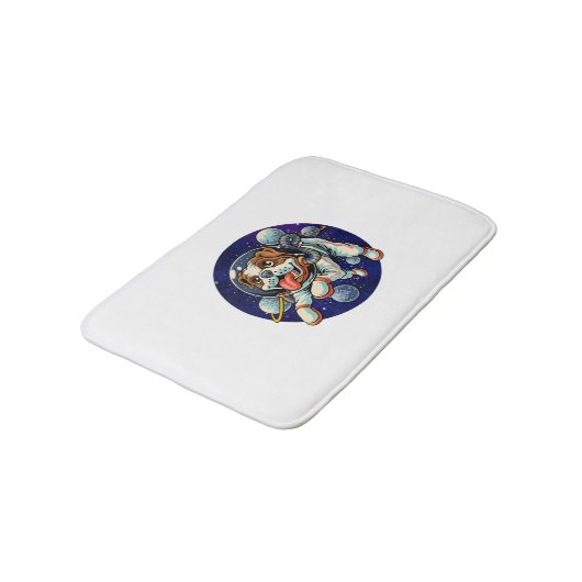 Dog Astronaut, space dog Badmat (Gekanteld)