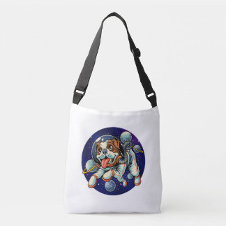 Dog Astronaut, space dog Crossbody Tas