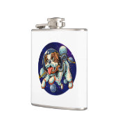 Dog Astronaut, space dog Heupfles (Links)