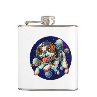 Dog Astronaut, space dog Heupfles