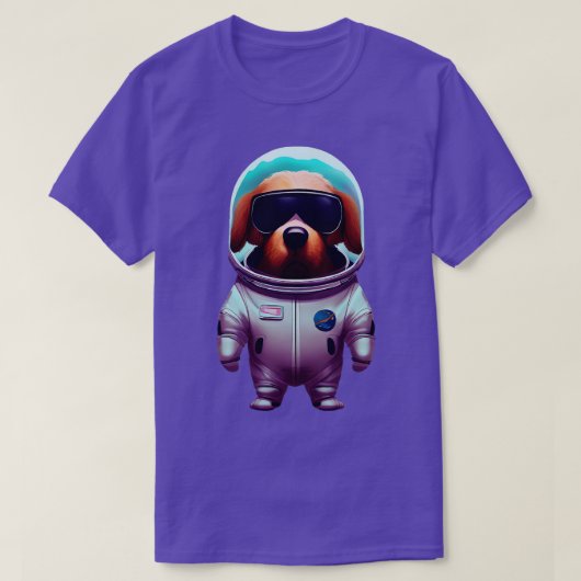 Dog Astronaut T-shirt (Design voorkant)