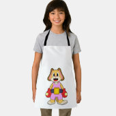 Dog at Boxing with Boxing gloves Schort (Insitu)