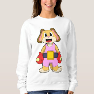 Dog at Boxing with Boxing gloves Trui