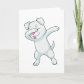 Dog at Hip Hop Dance Dab Kaart (Voorkant)