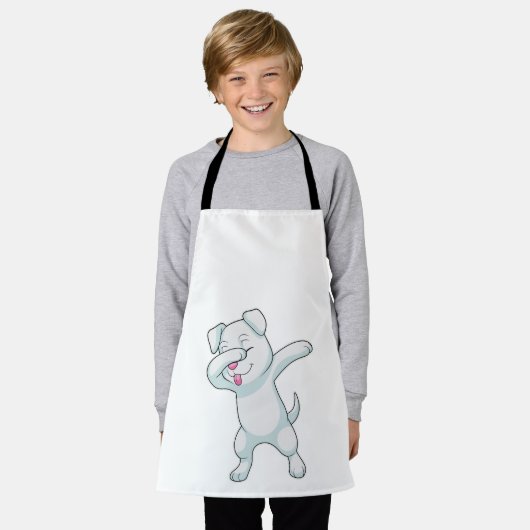 Dog at Hip Hop Dance Dab Schort (Gedragen)