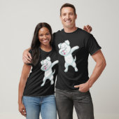 Dog at Hip Hop Dance Dab T-shirt (Unisex)