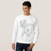 Dog at Hip Hop Dance Dab Trui (Voorkant volledig)