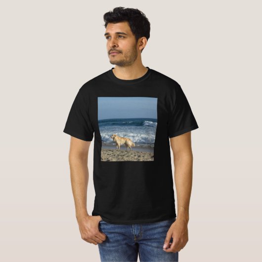 Dog At The Beach T-shirt (Voorkant volledig)