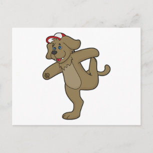 Dog at Yoga Fitness Briefkaart