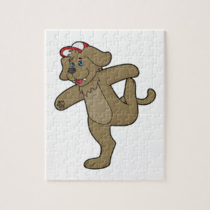 Dog at Yoga Fitness Legpuzzel
