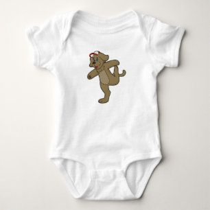 Dog at Yoga Fitness Romper