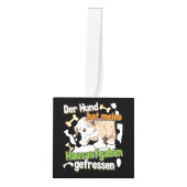 Dog Ate My Homework - Duits citaat leren Decoratie (Voorkant)