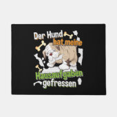 Dog Ate My Homework - Duits citaat leren Deurmat (Voorkant)
