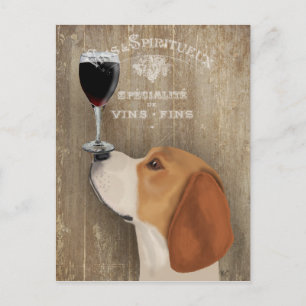 Dog Au Vin Beagle Briefkaart