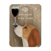 Dog Au Vin Beagle Magneet (Verticaal)