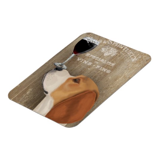 Dog Au Vin Beagle Magneet (Linkerzijde)