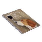 Dog Au Vin Beagle Notitieboek (Rechterzijde)