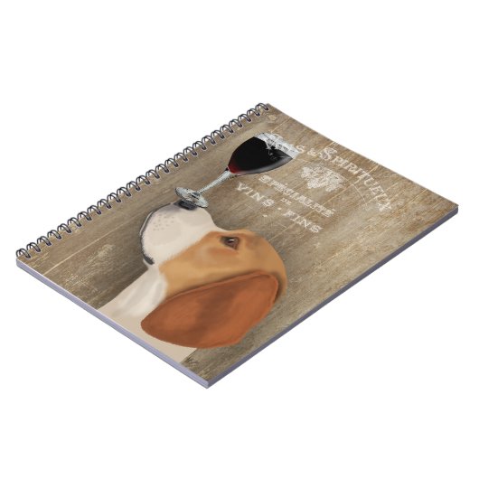 Dog Au Vin Beagle Notitieboek (Linkerzijde)