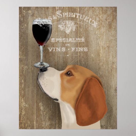 Dog Au Vin Beagle Poster (Voorkant)
