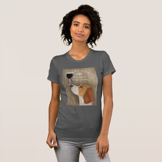 Dog Au Vin Beagle T-shirt (Voorkant volledig)