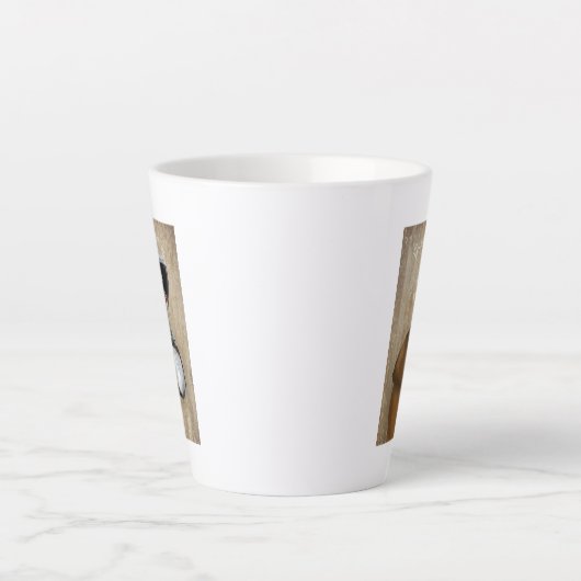 Dog Au Vin Boxer Latte Mok (Voorkant)