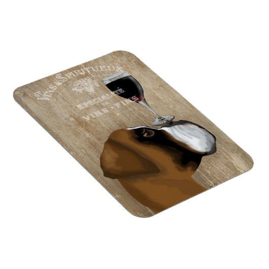 Dog Au Vin Boxer Magneet (Rechterzijde)