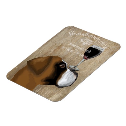 Dog Au Vin Boxer Magneet (Linkerzijde)