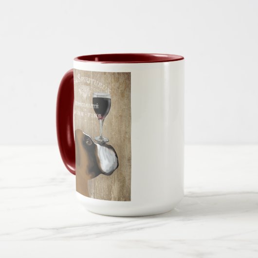 Dog Au Vin Boxer Mok (Voorkant links)