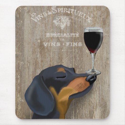 Dog Au Vin Dachshund Muismat (Voorkant)