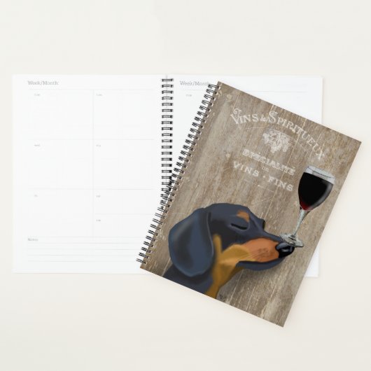 Dog Au Vin Dachshund Planner (Display)
