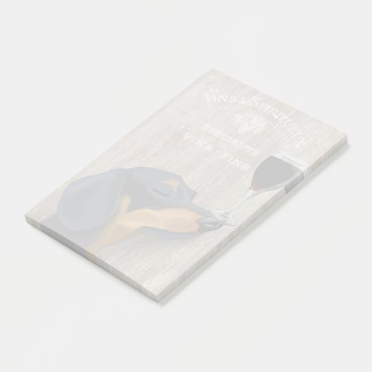 Dog Au Vin Dachshund Post-it® Notes (Schuin)