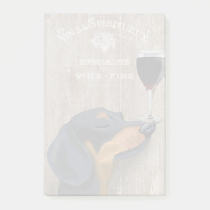 Dog Au Vin Dachshund Post-it® Notes