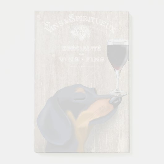 Dog Au Vin Dachshund Post-it® Notes (Voorkant)