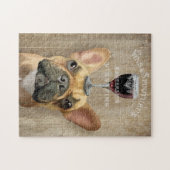 Dog Au Vin, Franse hond Legpuzzel (Horizontaal)