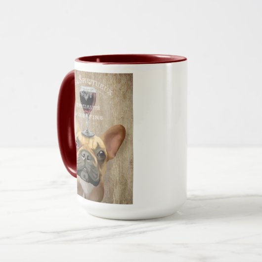 Dog Au Vin, Franse hond Mok (Voorkant links)