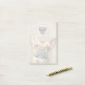 Dog Au Vin, Franse hond Post-it® Notes (Op bureau)