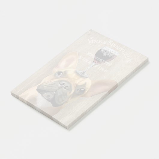 Dog Au Vin, Franse hond Post-it® Notes (Schuin)