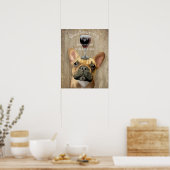 Dog Au Vin, Franse hond Poster (Keuken)