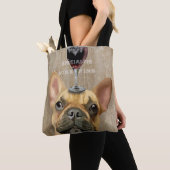 Dog Au Vin, Franse hond Tote Bag (Dichtbij)