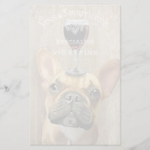 Dog Au Vin, French Bulldog Briefpapier