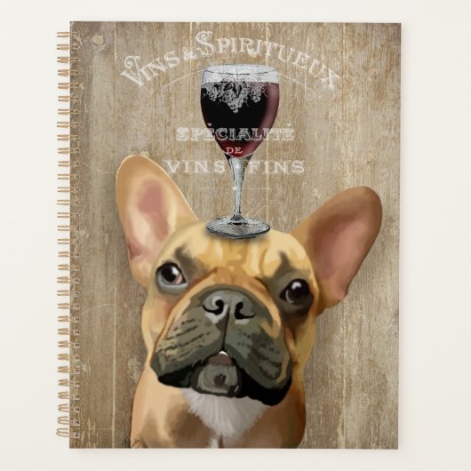 Dog Au Vin, French Bulldog Planner (Voorkant)