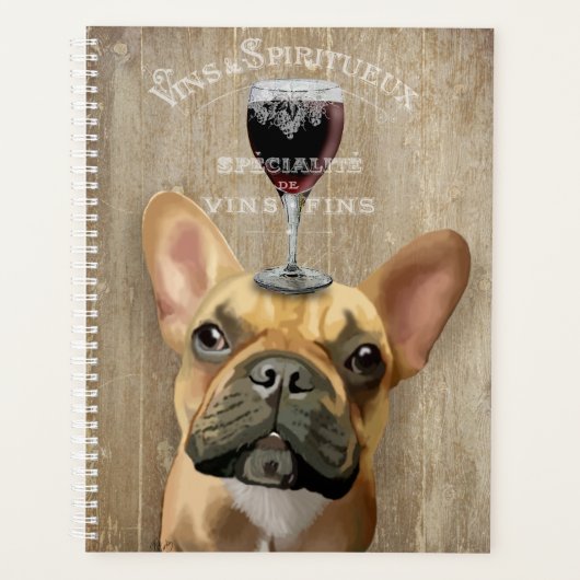 Dog Au Vin, French Bulldog Planner (Voorkant)