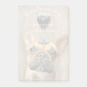 Dog Au Vin, French Bulldog Post-it® Notes