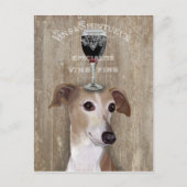 Dog Au Vin Greyhound Briefkaart (Voorkant)