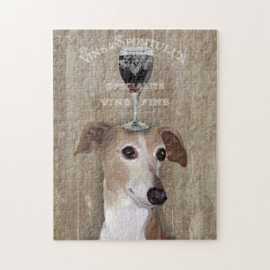 Dog Au Vin Greyhound Legpuzzel