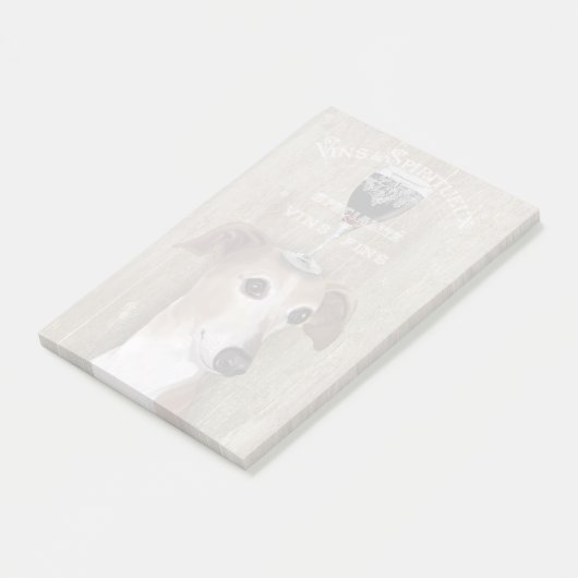 Dog Au Vin Greyhound Post-it® Notes (Schuin)