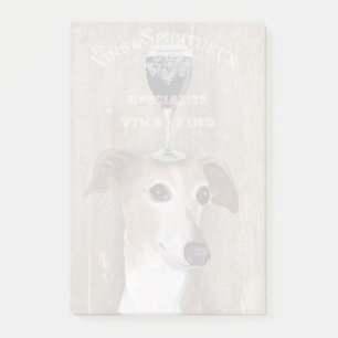 Dog Au Vin Greyhound Post-it® Notes