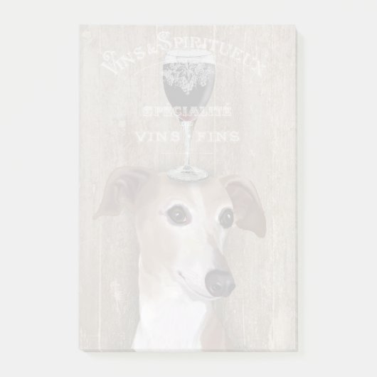 Dog Au Vin Greyhound Post-it® Notes (Voorkant)